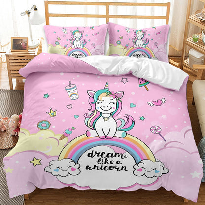 Ensemble de literie Unicorn bedding set 3D