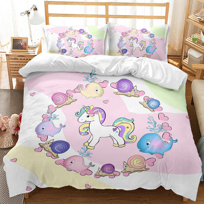 Ensemble de literie Unicorn bedding set 3D