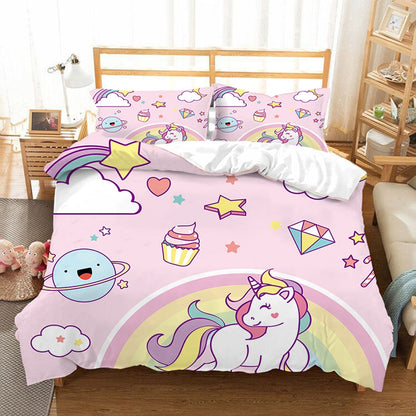 Ensemble de literie Unicorn bedding set 3D