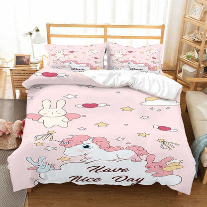 Ensemble de literie Unicorn bedding set 3D