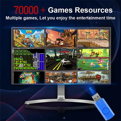 Retro game station Console 500GB Plug and Play 4K with 70000+Games