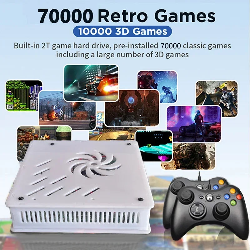 Retro game station Console 500GB Plug and Play 4K with 70000+Games