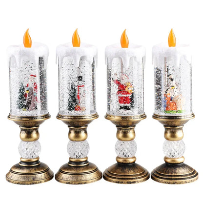 Chandelle musical Christmas Crystal Snow LED