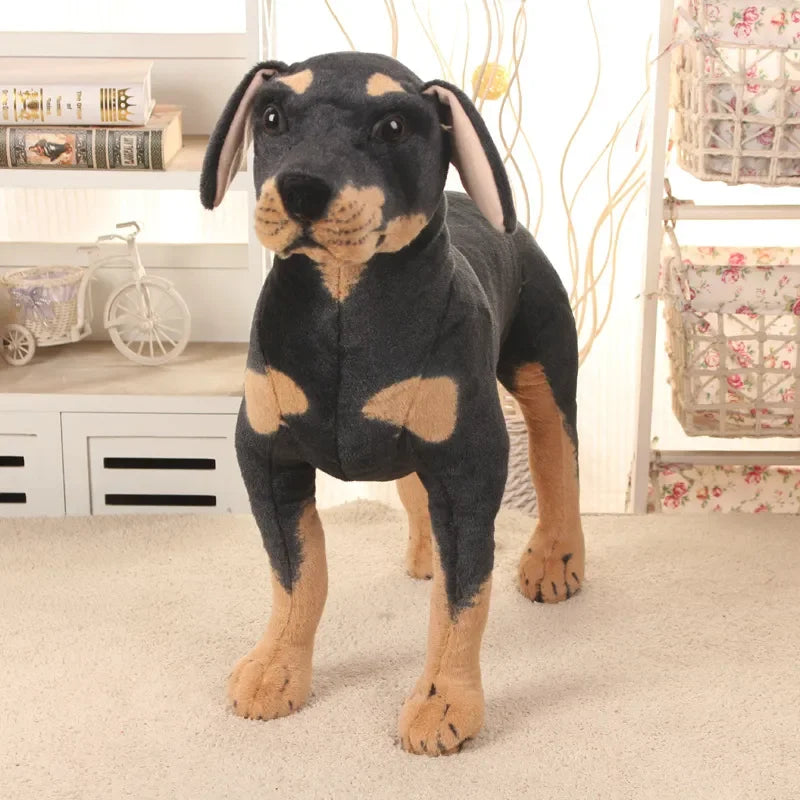 Peluche de perro Rottweiler