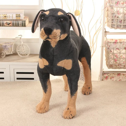 Peluche de perro Rottweiler