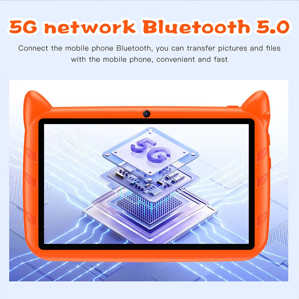 Tablette éducative 7 pouces pour enfants 5G Quad Core Android