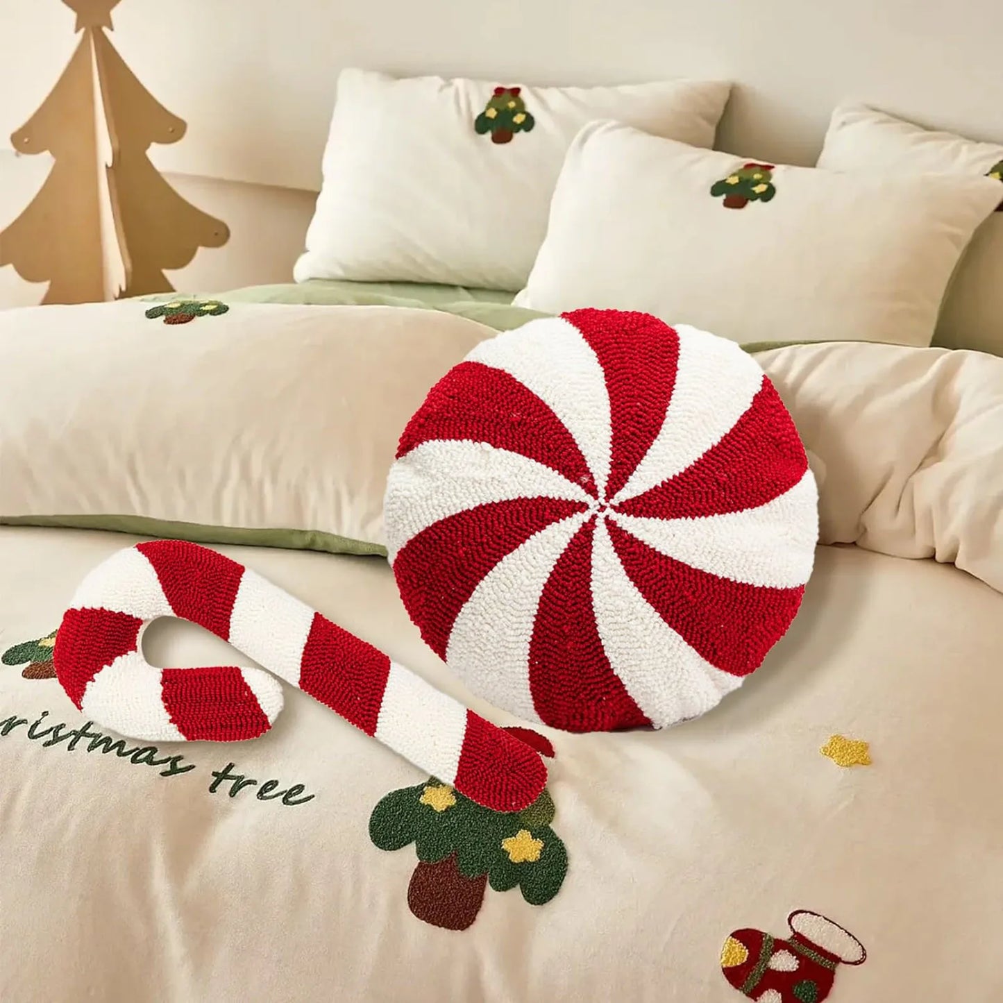 Coussin Christmas Candy Cane