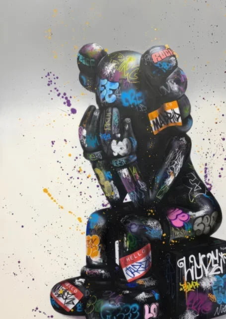 Art mural Canvas Bear Graffiti