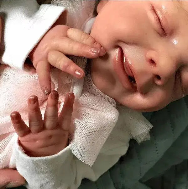 Smiley Reborn doll Full Silicone 49cm