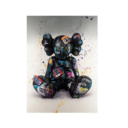 Art mural Canvas Bear Graffiti