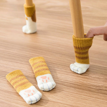 Protège plancher Patte de chat en tricot