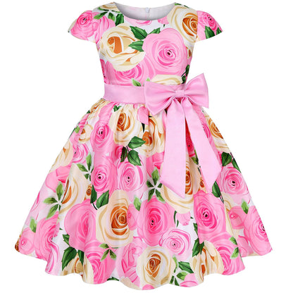 Robe de princesse fleurie