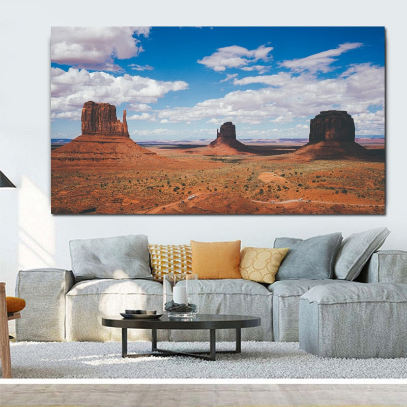 Art mural Monument Valley