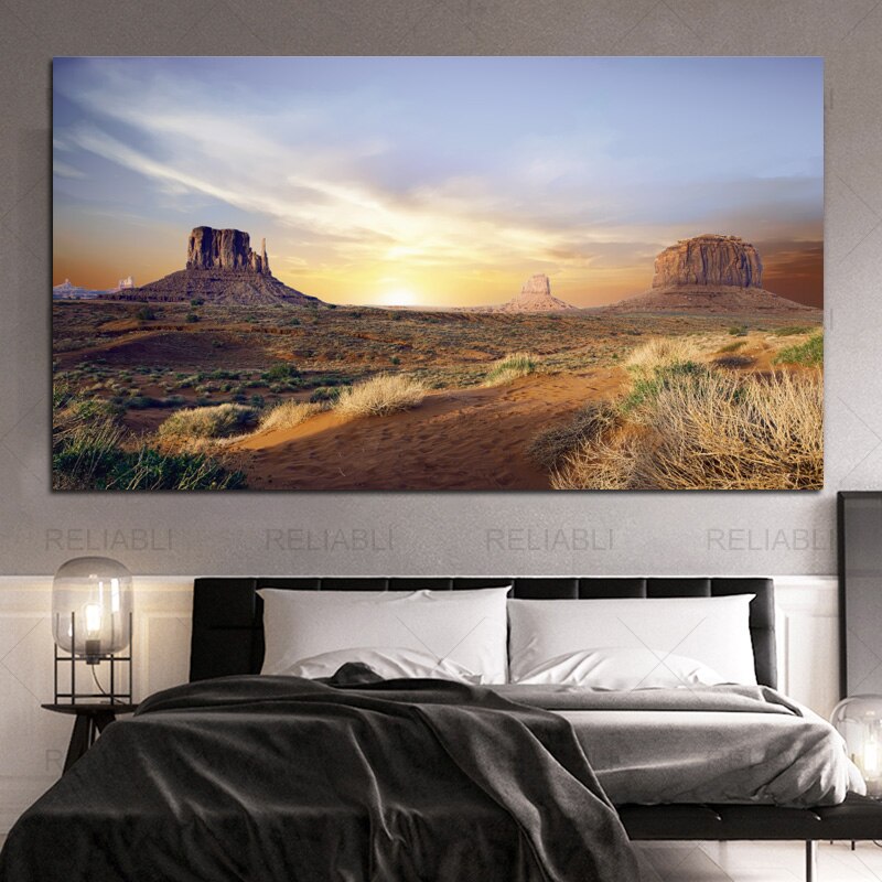 Art mural Monument Valley