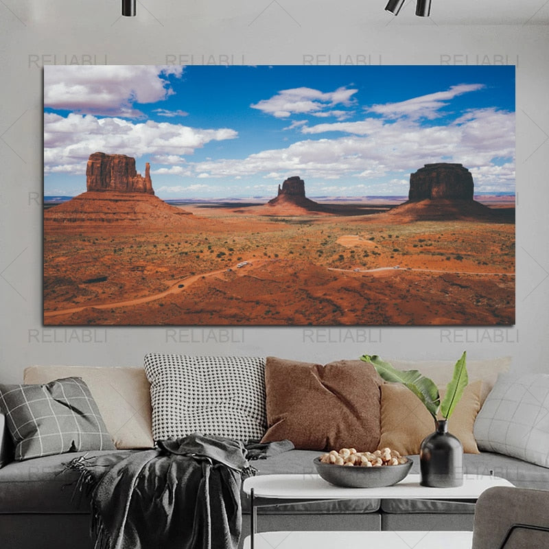 Art mural Monument Valley