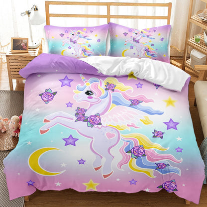 Ensemble de literie Unicorn bedding set 3D