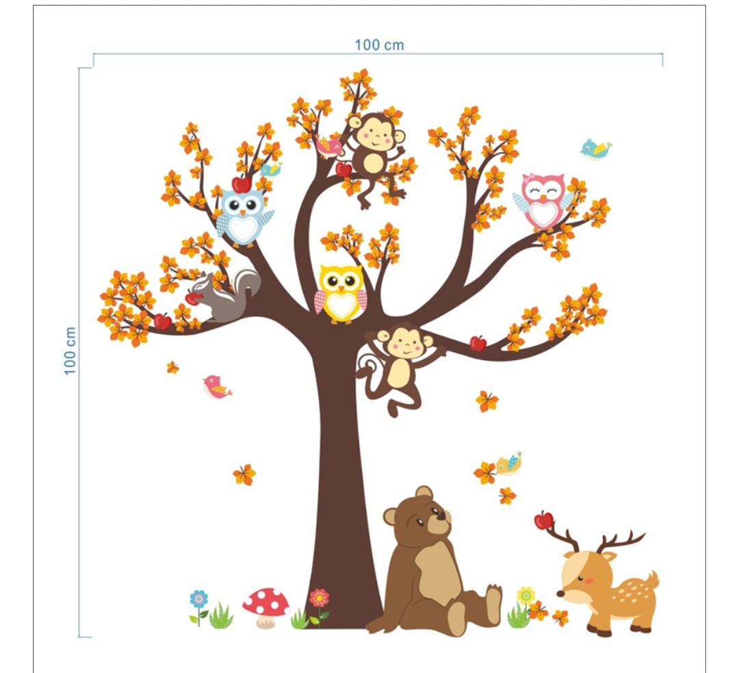 Wall sticker Tree with animals