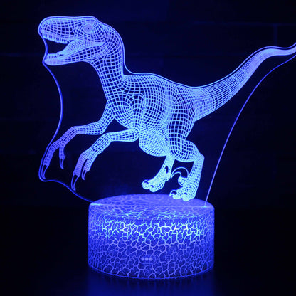 Lampe LED 3D Dinosaure