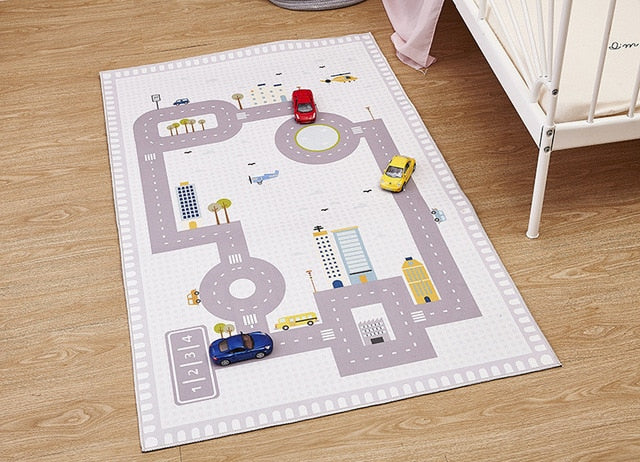 Road bedroom rug