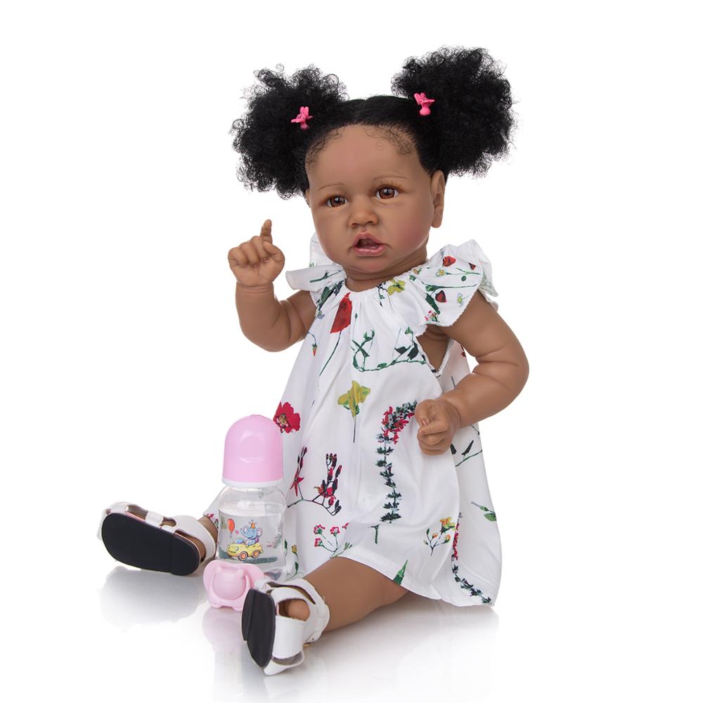 Black silicone reborn baby dolls online
