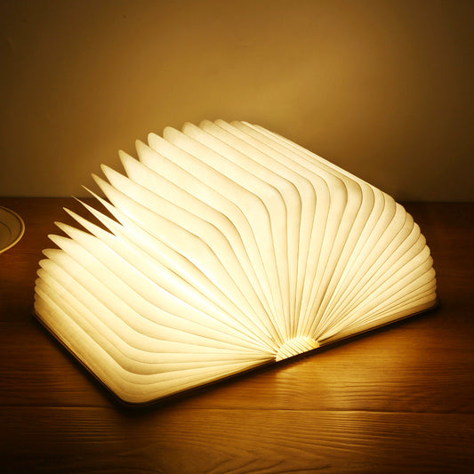 Libro de madera LED 3D