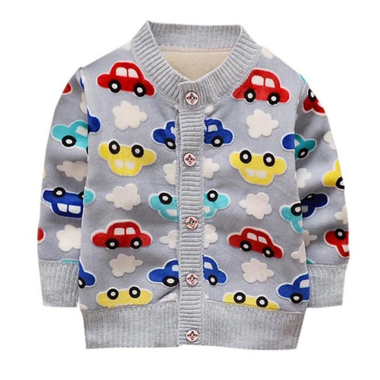 Sweater avec auto/18-24-3T/ Garçon